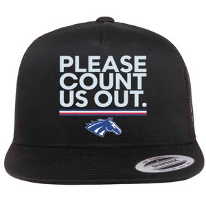 Boise State Please Count Us Out Flat Bill Trucker Hat