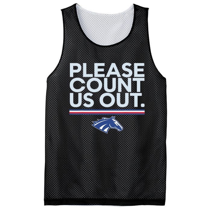 Boise State Please Count Us Out Mesh Reversible Basketball Jersey Tank