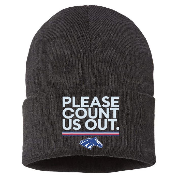 Boise State Please Count Us Out Sustainable Knit Beanie