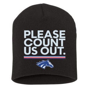 Boise State Please Count Us Out Short Acrylic Beanie