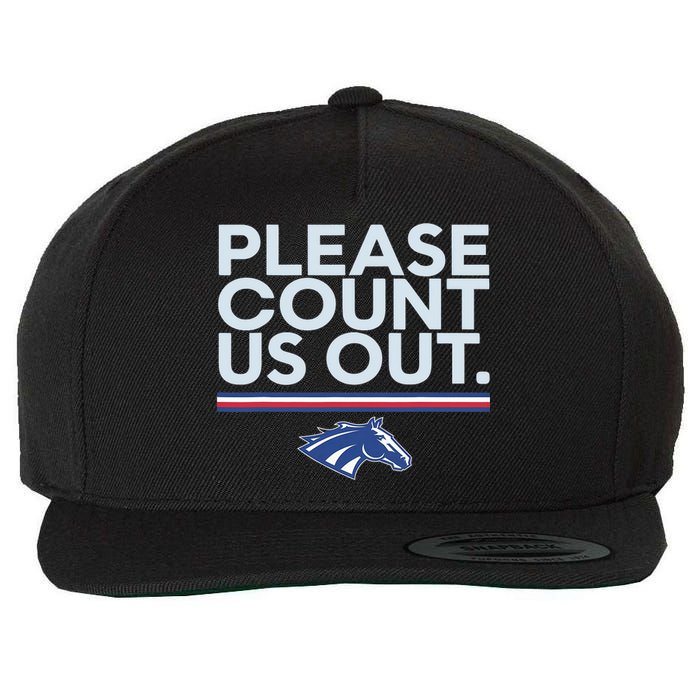 Boise State Please Count Us Out Wool Snapback Cap