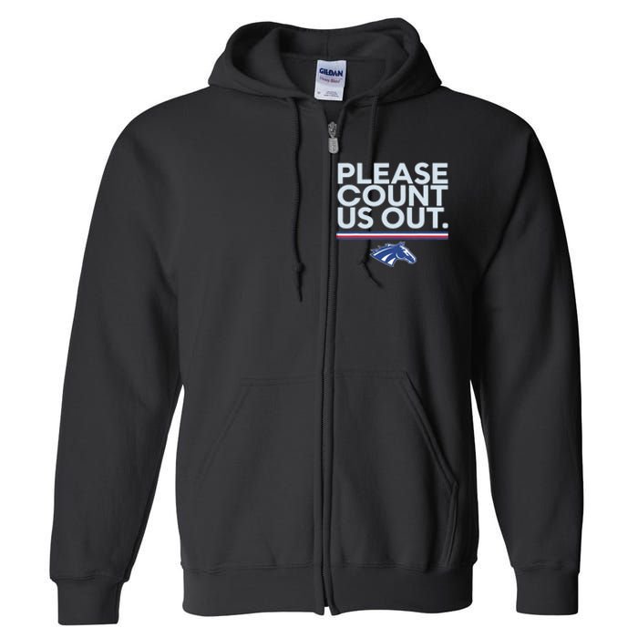 Boise State Please Count Us Out Full Zip Hoodie