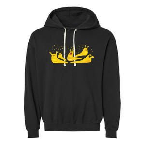 Banana Slug Party– Banana Slug Humor Banana Slug Squad Garment-Dyed Fleece Hoodie