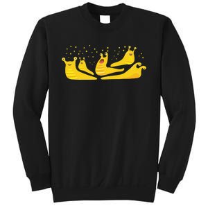 Banana Slug Party– Banana Slug Humor Banana Slug Squad Sweatshirt