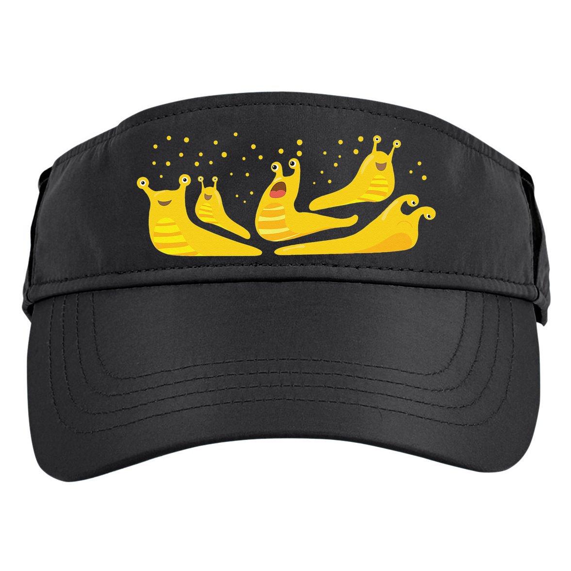 Banana Slug Party– Banana Slug Humor Banana Slug Squad Adult Drive Performance Visor