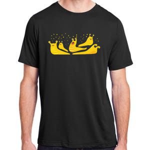 Banana Slug Party– Banana Slug Humor Banana Slug Squad Adult ChromaSoft Performance T-Shirt