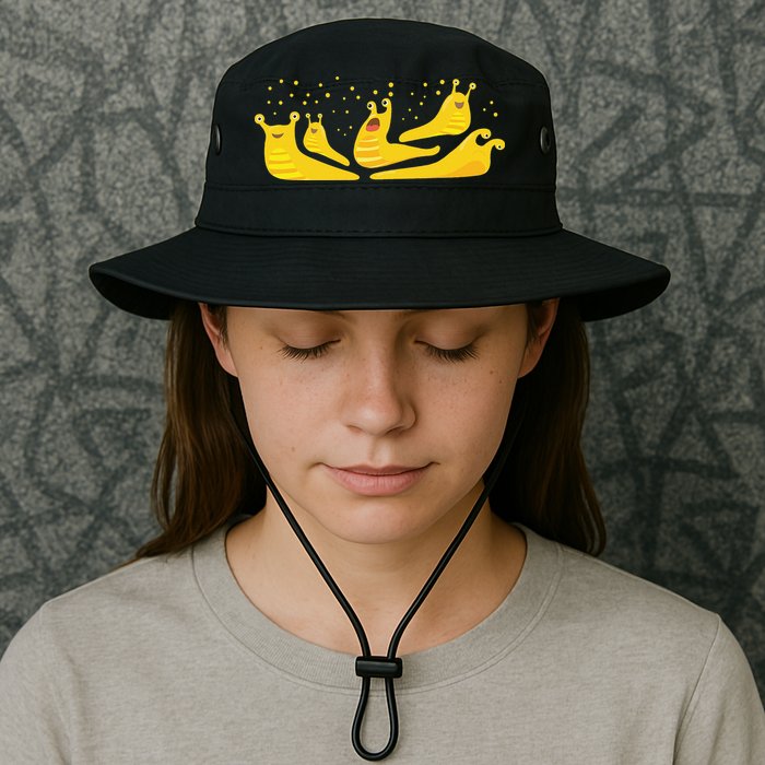 Banana Slug Party– Banana Slug Humor Banana Slug Squad Bucket Hat