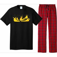 Banana Slug Party– Banana Slug Humor Banana Slug Squad Pajama Set