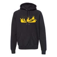 Banana Slug Party– Banana Slug Humor Banana Slug Squad Premium Hoodie