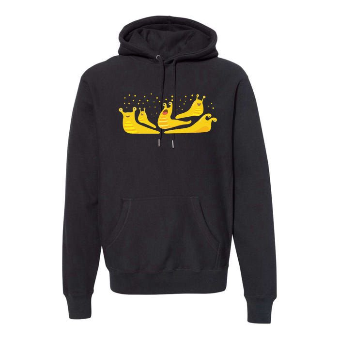 Banana Slug Party– Banana Slug Humor Banana Slug Squad Premium Hoodie