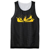 Banana Slug Party– Banana Slug Humor Banana Slug Squad Mesh Reversible Basketball Jersey Tank