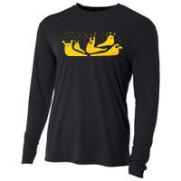 Banana Slug Party– Banana Slug Humor Banana Slug Squad Cooling Performance Long Sleeve Crew