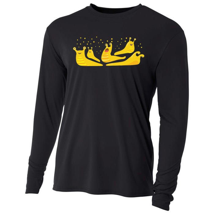 Banana Slug Party– Banana Slug Humor Banana Slug Squad Cooling Performance Long Sleeve Crew