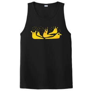 Banana Slug Party– Banana Slug Humor Banana Slug Squad PosiCharge Competitor Tank