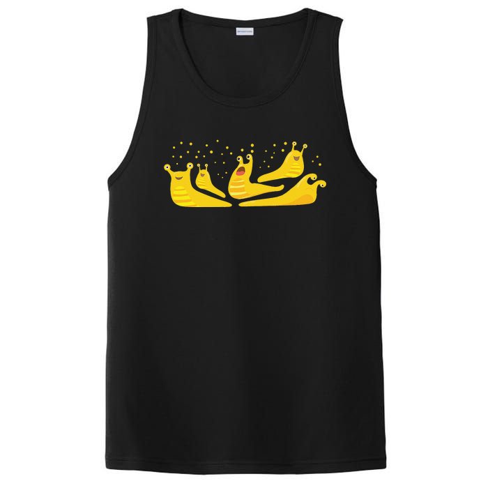 Banana Slug Party– Banana Slug Humor Banana Slug Squad PosiCharge Competitor Tank