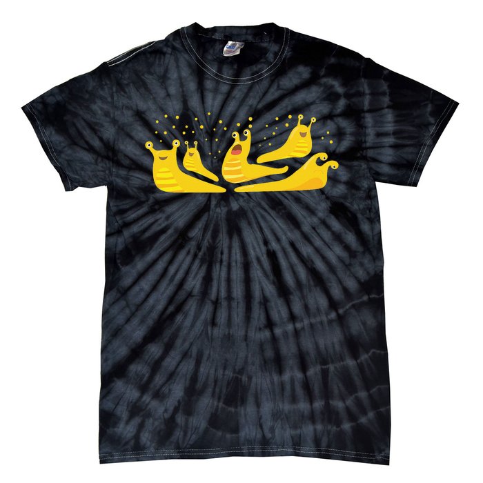 Banana Slug Party– Banana Slug Humor Banana Slug Squad Tie-Dye T-Shirt