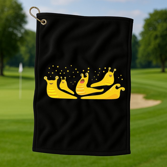 Banana Slug Party– Banana Slug Humor Banana Slug Squad Golf Towel