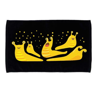 Banana Slug Party– Banana Slug Humor Banana Slug Squad Microfiber Hand Towel