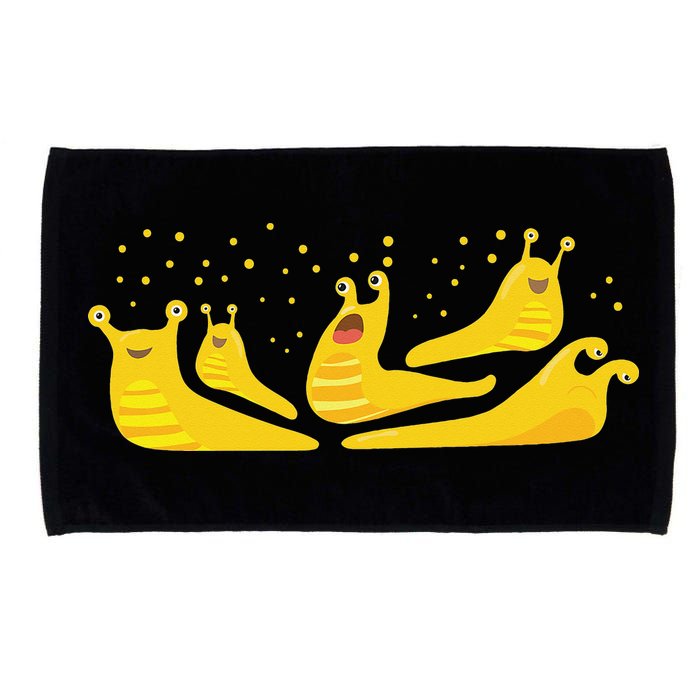 Banana Slug Party– Banana Slug Humor Banana Slug Squad Microfiber Hand Towel