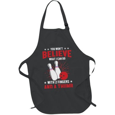 Bowler Sport Quotes Funny Bowling Lover Apron