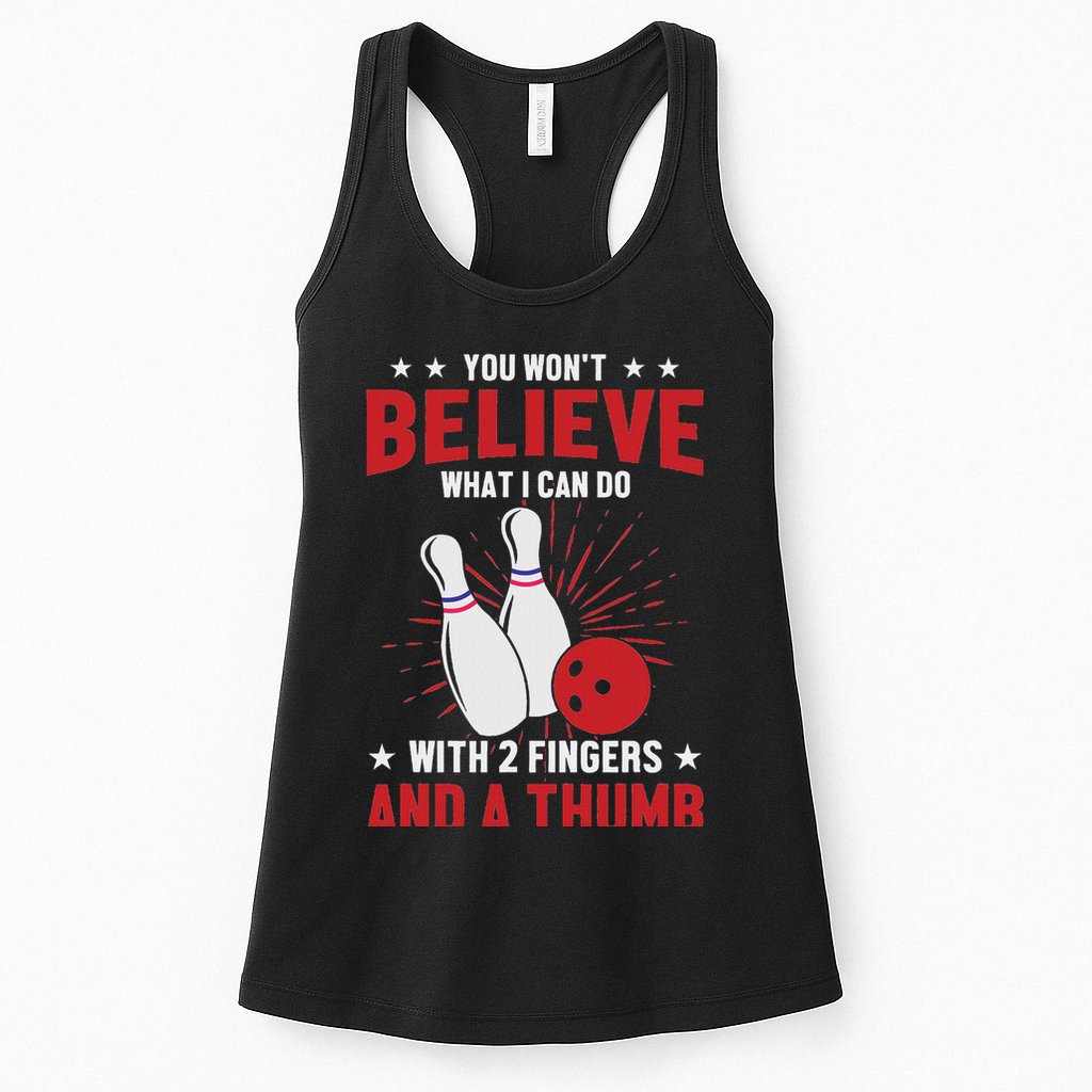 Bowler Sport Quotes Funny Bowling Lover Womens Tank Top