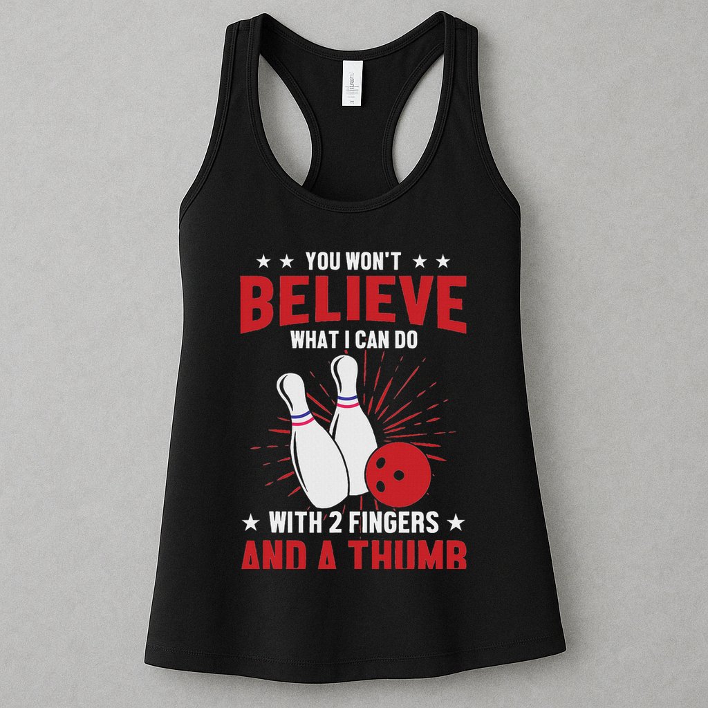 Bowler Sport Quotes Funny Bowling Lover Womens Tank Top