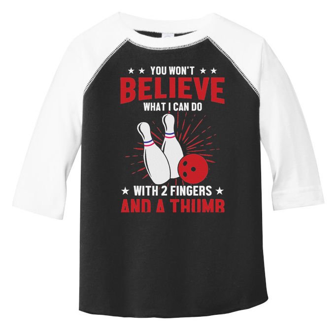 Bowler Sport Quotes Funny Bowling Lover Toddler Fine Jersey T-Shirt