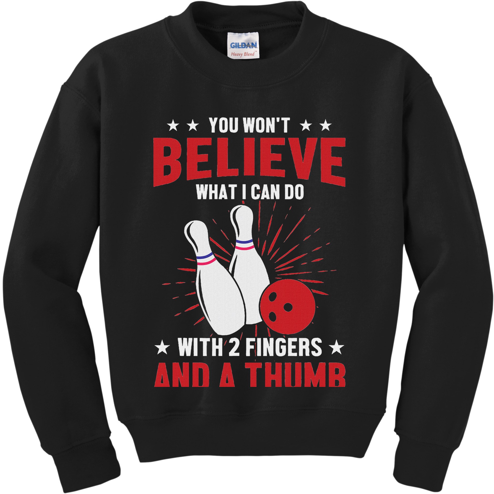 Bowler Sport Quotes Funny Bowling Lover Kids Sweatshirt