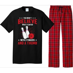 Bowler Sport Quotes Funny Bowling Lover Pajama Set