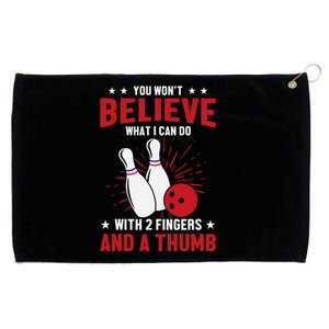 Bowler Sport Quotes Funny Bowling Lover Grommeted Golf Towel