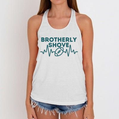 Brotherly Shove Qb Sneak Philadelphia Pennsylvania Women's Knotted Racerback Tank