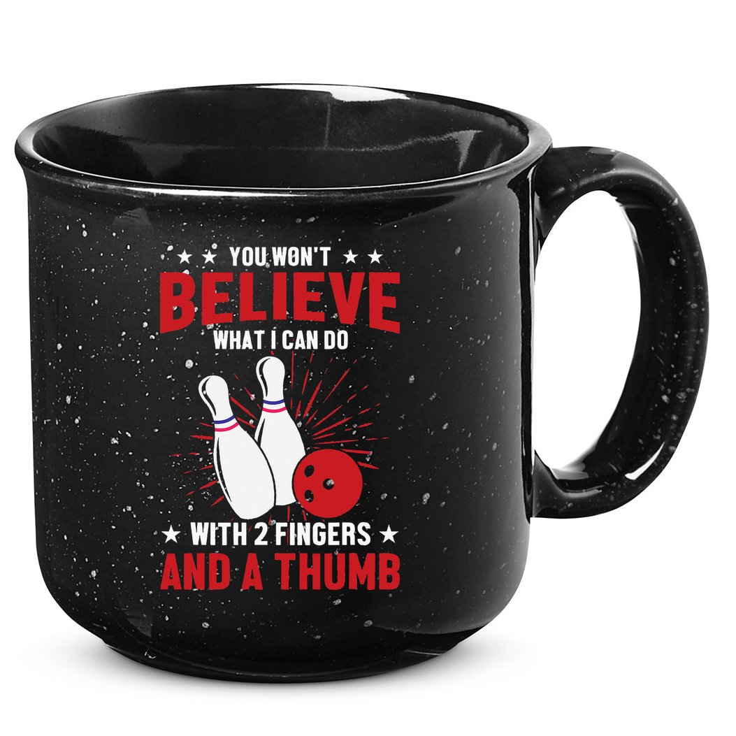 Bowler Sport Quotes Funny Bowling Lover 15oz Campfire Ceramic Mug