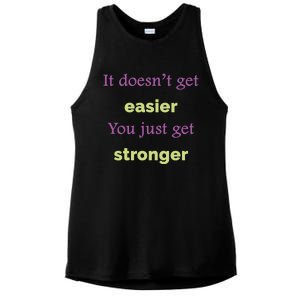 Be Strong Quotes Motivational Quotes Inspirational Quotes Radiate Positivity Ladies PosiCharge Tri-Blend Wicking Tank