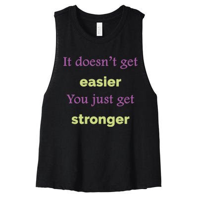 Be Strong Quotes Motivational Quotes Inspirational Quotes Radiate Positivity Women's Racerback Cropped Tank