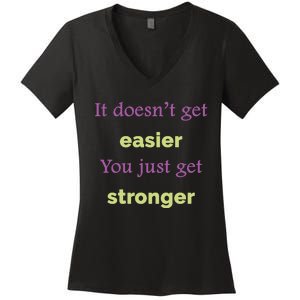 Be Strong Quotes Motivational Quotes Inspirational Quotes Radiate Positivity Women's V-Neck T-Shirt