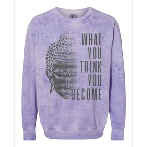 Buddha Spiritual Quote Buddhism Yogi Yoga Gift Colorblast Crewneck Sweatshirt