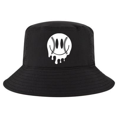 Baseball Smiley Retro Cool Comfort Performance Bucket Hat