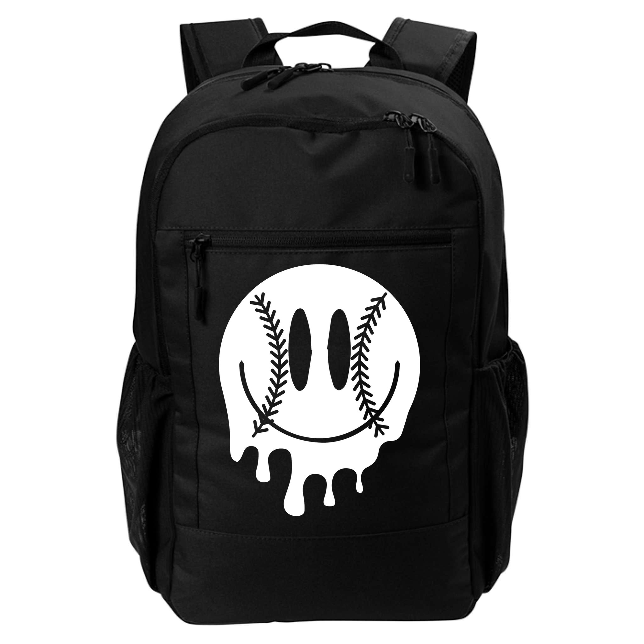 Baseball Smiley Retro Backpack