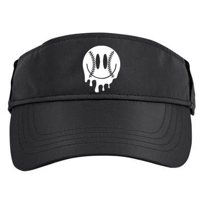 Baseball Smiley Retro Adult Drive Performance Visor