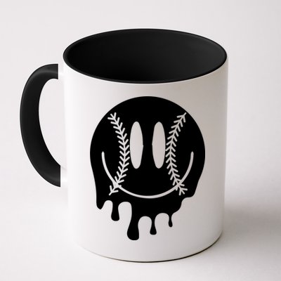 Baseball Smiley Retro Mug