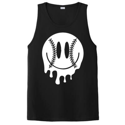 Baseball Smiley Retro PosiCharge Competitor Tank