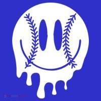 Baseball Smiley Retro Tall T-Shirt