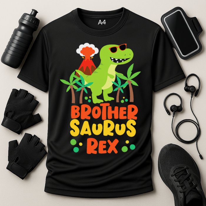 Brother Saurus Rex Dinosaur Dino Cooling Performance Crew T-Shirt