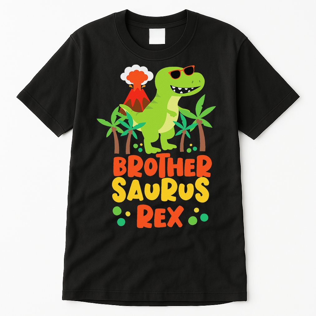Brother Saurus Rex Dinosaur Dino Tall T-Shirt
