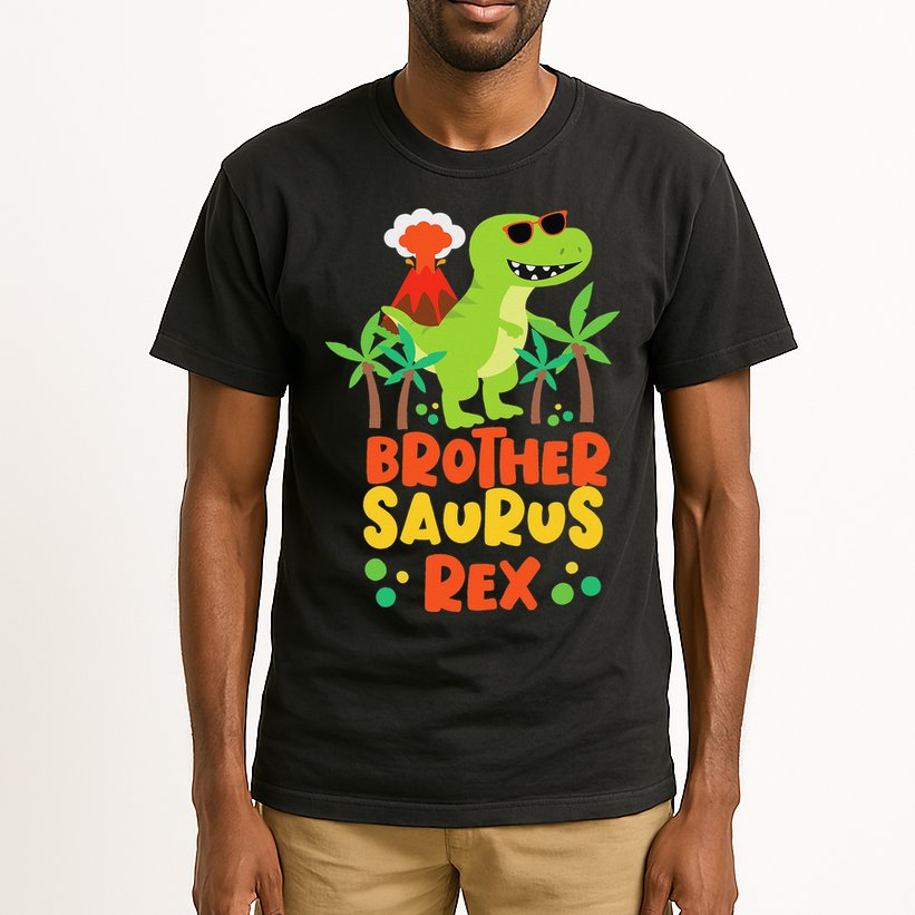 Brother Saurus Rex Dinosaur Dino Tall T-Shirt