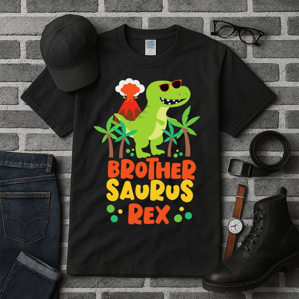 Brother Saurus Rex Dinosaur Dino Tall T-Shirt