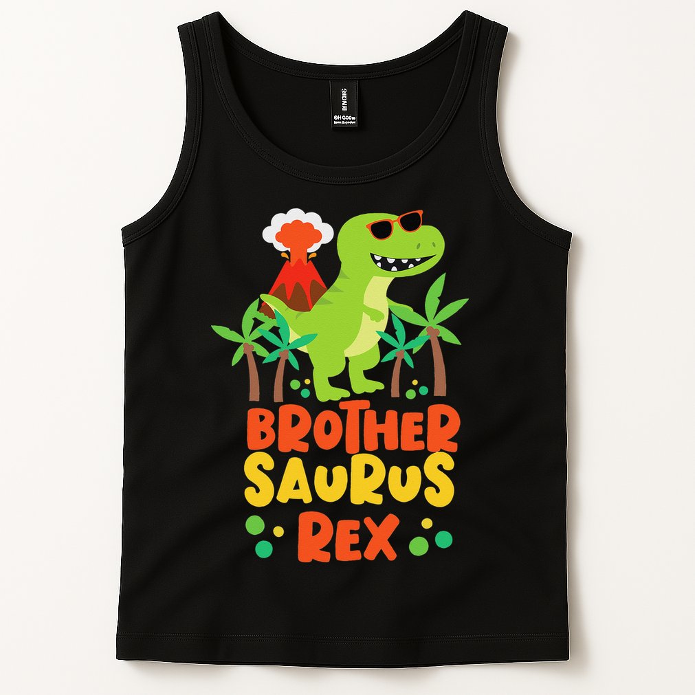 Brother Saurus Rex Dinosaur Dino Tank Top
