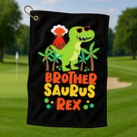 Brother Saurus Rex Dinosaur Dino Golf Towel