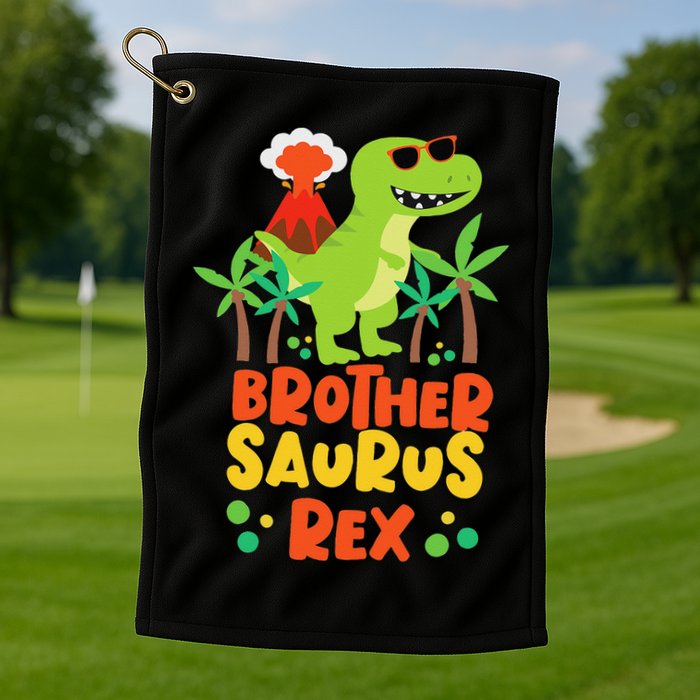 Brother Saurus Rex Dinosaur Dino Golf Towel