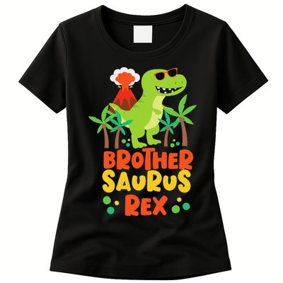 Brother Saurus Rex Dinosaur Dino Womens T-Shirt